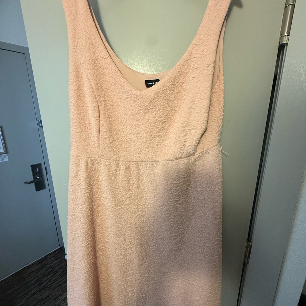 Torrid Blush Backless Dress